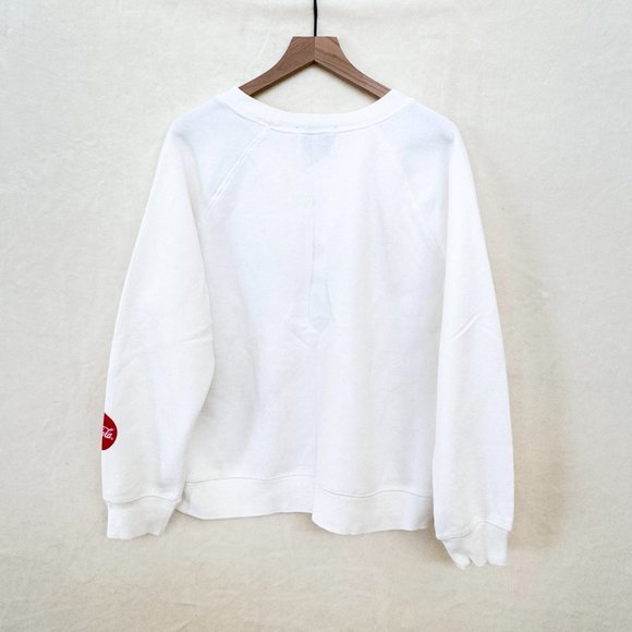 Wildfox x Coca-Cola “For Sparkling Holidays” Sweatshirt in Vanilla - Picture 7 of 11